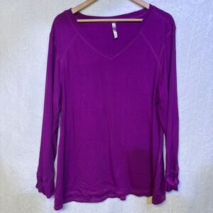 LuLaRoe Relaxed Purple Long Sleeve Top